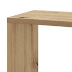 vidaXL Étagère d'angle murale chêne artisanal bois d'ingénierie