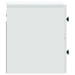 vidaXL Cabinet de chevet mural avec tiroir Blanc 33 x 34 5 x 40 cm