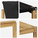 vidaXL Ensemble de canapés d'extérieur 10 pc Blanc et noir