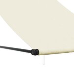 vidaXL Auvent rétractable crème 150x150 m tissu et acier