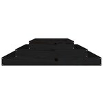 vidaXL Jardinière Noir 110x110x27 cm Bois massif de pin