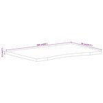 vidaXL Dessus de bureau avec courbe 160x50x2 5 cm manguier massif brut