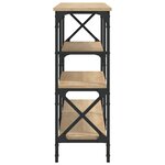 vidaXL Table console chêne sonoma 180x29x76 5 cm bois d'ingénierie