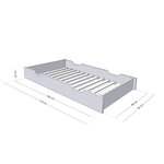 Tiroir de lit 80 x 180 BUDDY - bleu marine