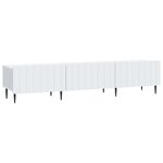 vidaXL Meuble TV Blanc 147 x 34 5 x 32 cm Bois d'ingénierie