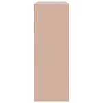 vidaXL Buffet rose 67x39x107 cm acier