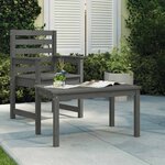 vidaXL Table de jardin gris 82 5x50 5x45 cm bois massif de pin