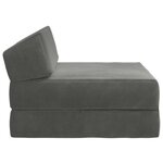 vidaXL Canapé-lit pliable Gris foncé 60 x 70 x 41 cm Tissu