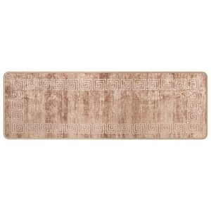 vidaXL Coureur de Tapis MARSA Blanc 50 x 150 cm Polyester et PVC