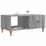 vidaXL Table basse Sonoma gris 90 x 50 x 40 cm Bois d'ingénierie