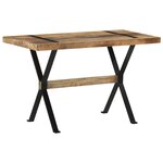 vidaXL Table à manger 120x60x76 cm bois de manguier brut