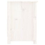 vidaXL Meuble TV Blanc 103x36 5x52 cm Bois de pin massif