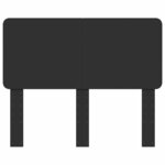 vidaXL Tête de lit Chêne noir 120 cm Bois d'ingénierie