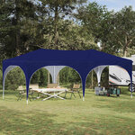 vidaXL Tente de fête pop-up 575 x 288 x 245 cm Bleu Tissu Oxford