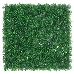 vidaXL Clôture à feuilles d’arbustes artificiels 6 Pièces vert 50x50 cm