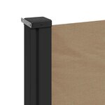 vidaXL Auvent latéral rétractable taupe 170x300 cm