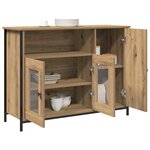 vidaXL Buffet chêne artisanal 100 x 35 x 75 cm Bois d'ingénierie