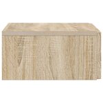 vidaXL Table d'appoint murale Chêne Sonoma 87 5 x 34 5 x 17 cm