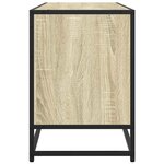 vidaXL Meuble TV chêne sonoma 100x35x50 cm bois d'ingénierie et métal