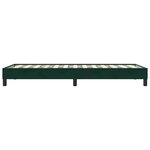 vidaXL Sommier à lattes de lit sans matelas vert foncé 90x210 cm