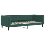 vidaXL Lit de jour avec lit gigogne vert foncé 90x200 cm velours