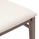 vidaXL Chaises à manger coussins 2 Pièces marron bois massif caoutchouc