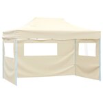 vidaXL Tente de fête 291 x 431 x 315 cm Crème Tissu Oxford