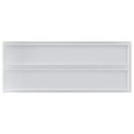 vidaXL Étagères murales 2 Pièces 100x40x3 cm argenté acier inoxydable