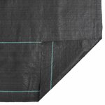 vidaXL Membrane anti-mauvaises herbes noir 1 5x5 m PP