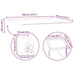 vidaXL Auvent Rétractable avec 400 ×350 cm tissu