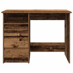 vidaXL Bureau vieux bois 102x50x75 cm bois d'ingénierie