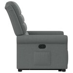 vidaXL Fauteuil inclinable Gris foncé Tissu