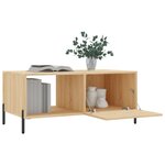 vidaXL Table basse chêne sonoma 90x50x40 cm bois d'ingénierie