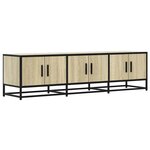vidaXL Meuble TV chêne sonoma 150x35x41 cm bois d'ingénierie et métal