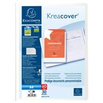 Protège-documents En Polypropylène Rigide Kreacover® 60 Vues - A4 - Blanc - X 12 - Exacompta