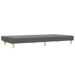 vidaXL Ensemble de canapés 2 Pièces gris foncé tissu