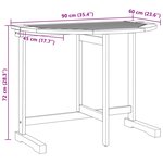vidaXL Ensemble à manger de jardin pliable 3 Pièces bois d'acacia massif