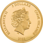 Monnaie HALF DOME Mountains Or 5$ Cook Islands 2023 (PRÉCOMMANDE)