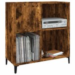 vidaXL Armoire à disques chêne fumé 84 5x38x89 cm bois d'ingénierie
