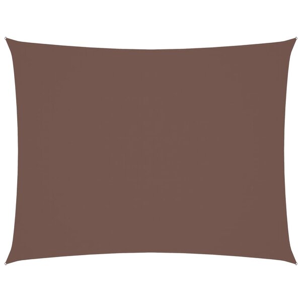 vidaXL Voile de parasol tissu oxford rectangulaire 4x6 m marron