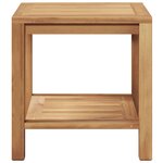 vidaXL Table basse Marron 45 x 45 x 45 cm Bois de teck solide