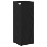 vidaXL Porte-parapluie Chêne noir 20 x 20 x 55 5 cm Bois d'ingénierie