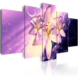 Tableau - purple galaxy l x h en cm 200x100