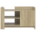 vidaXL Table basse chêne sonoma 80x50x50 cm bois d'ingénierie