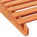 vidaXL Chaise longue cire marron 205x70x31 5 cm bois massif de pin