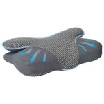 vidaXL Coussin pour le cou Gris 58 x 36 x 13 cm Polyester