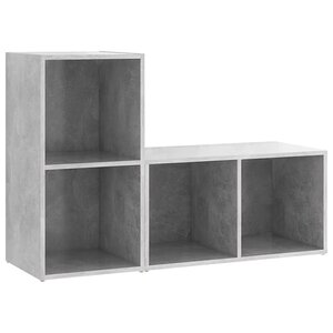 vidaXL Meubles TV 2 Pièces Gris béton 72x35x36 5 cm Bois d'ingénierie