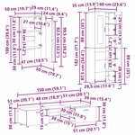 vidaXL Ensemble meuble TV FLORIN Bois ancien Bois d'ingénierie