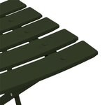 Chaises de jardin pliantes vidaXL 2 Pièces Vert foncé Acier