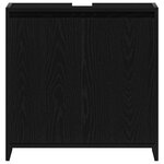 vidaXL Armoire de bain chêne noir 60x33x60 cm bois d'ingénierie
